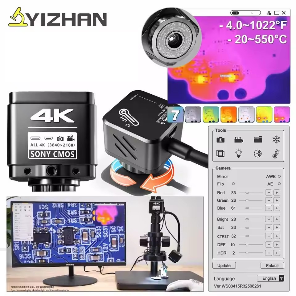 Electronics Repairs - YIZHAN Warmtebeeldcamera 256*192 Pixels 4k Elektronica