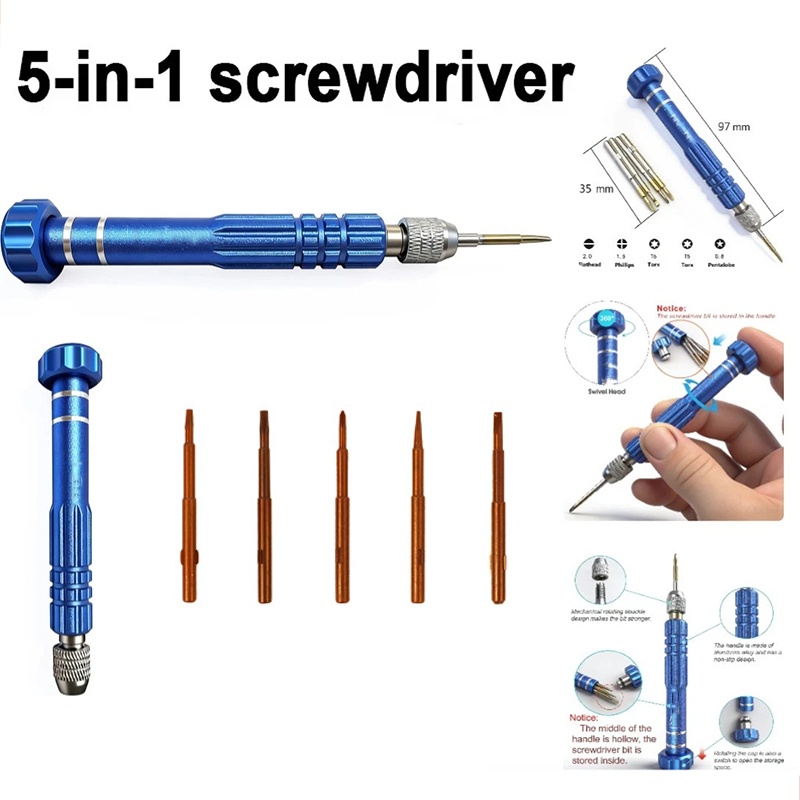 5-in-1 reparatieset voor mobie - Electronics Repair Tool Kit recensie en prijs